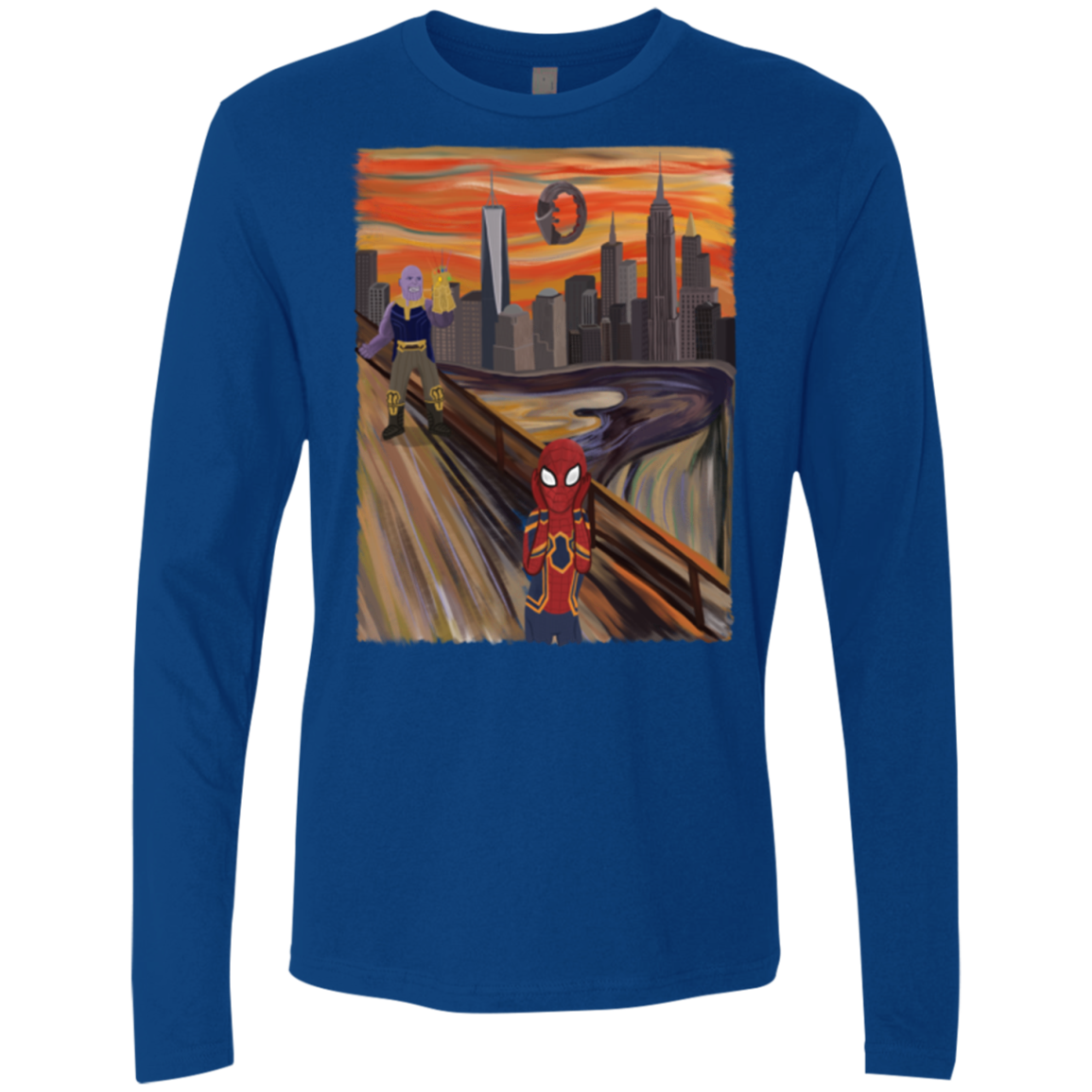 Spider Scream Men's Premium Long Sleeve