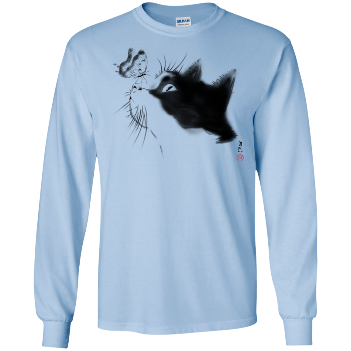 Curious Cat Men's Long Sleeve T-Shirt