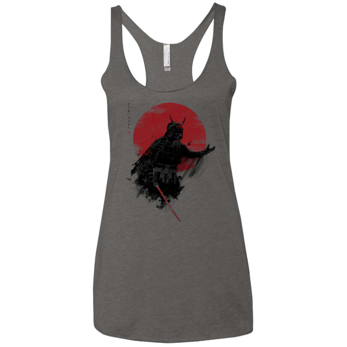 Darth Samurai Women's Triblend Racerback Tank