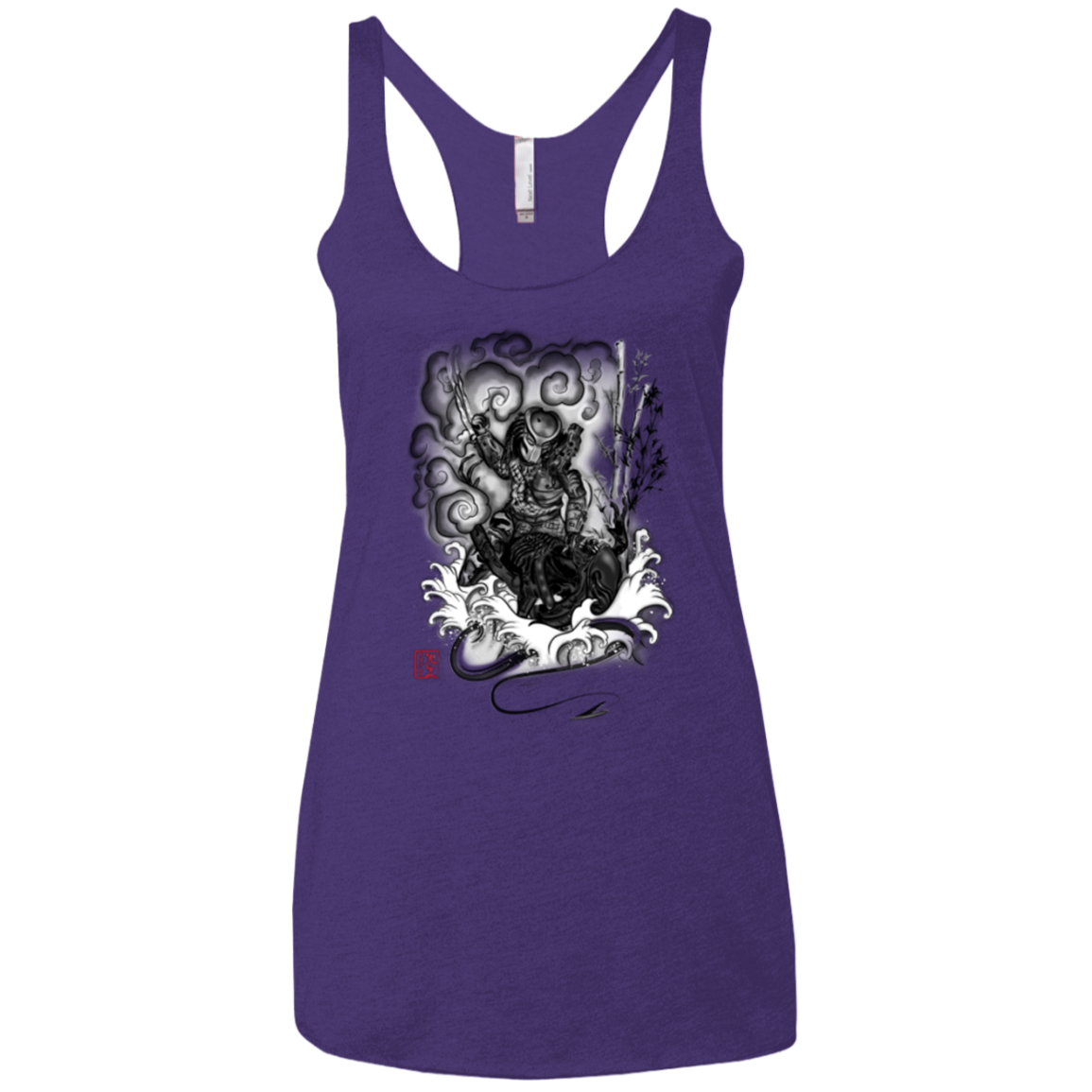 The hunter and the demon Women's Triblend Racerback Tank