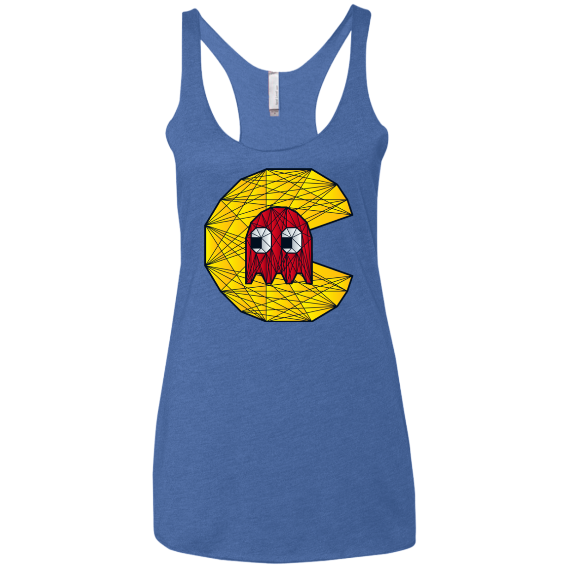 Poly Pac Man Women's Triblend Racerback Tank