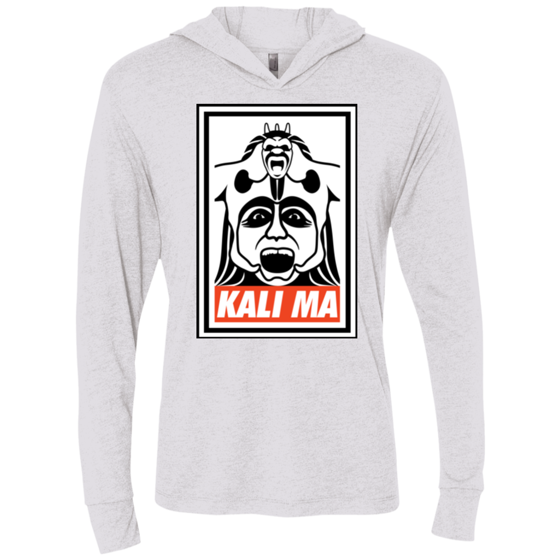 Kali Ma Triblend Long Sleeve Hoodie Tee