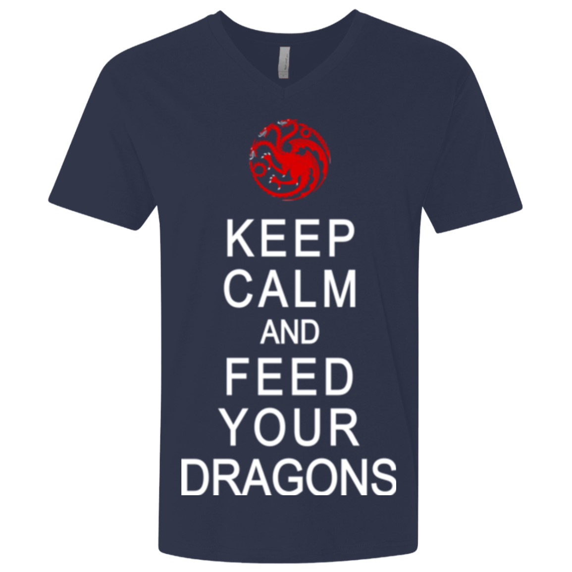 Feed dragons Men's Premium V-Neck