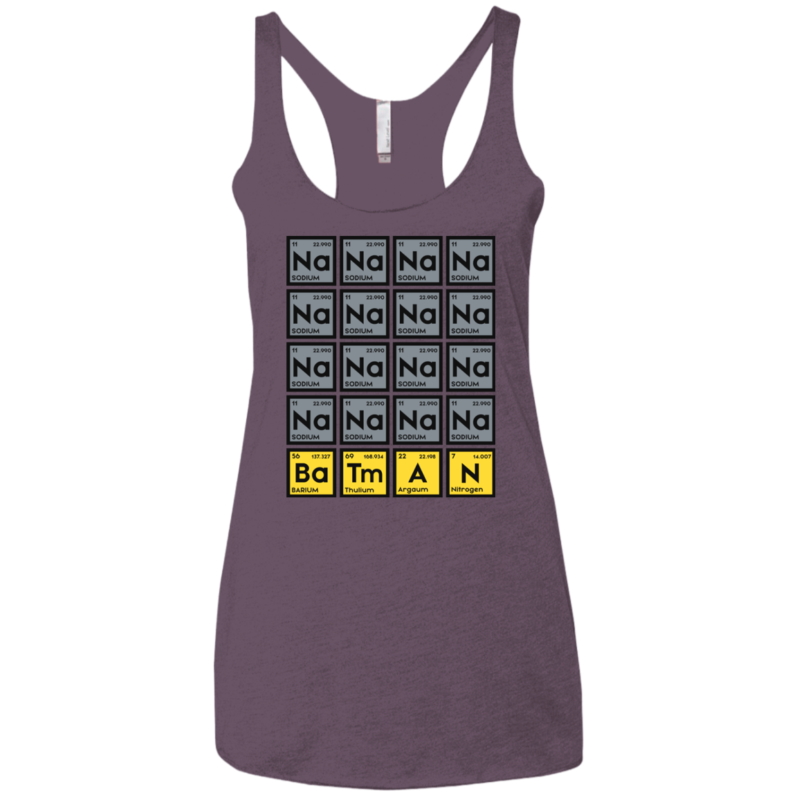Batmanium Women's Triblend Racerback Tank