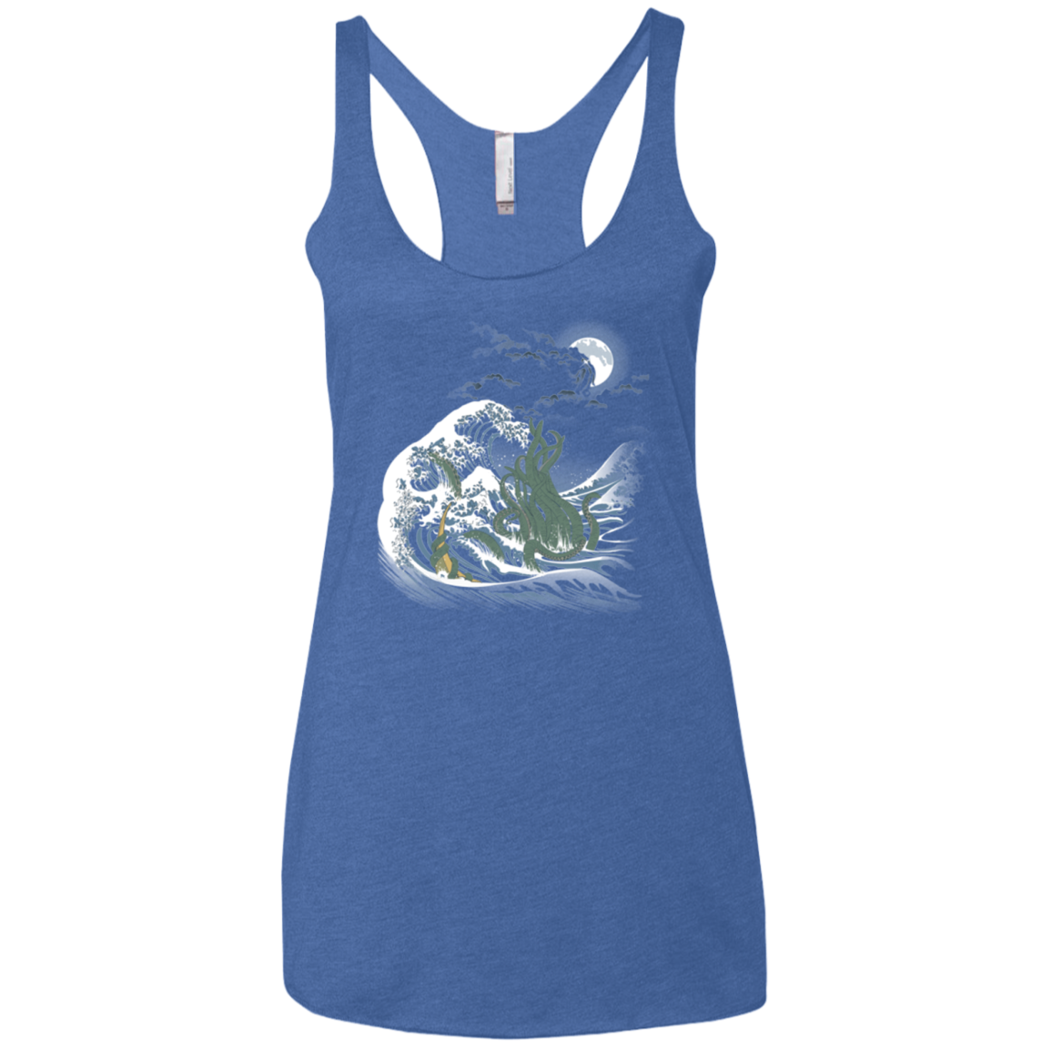 Wave Of R'lyeh Women's Triblend Racerback Tank