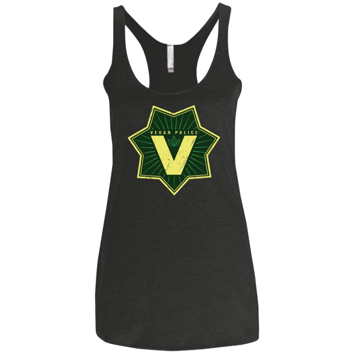 Vegan Police Women's Triblend Racerback Tank