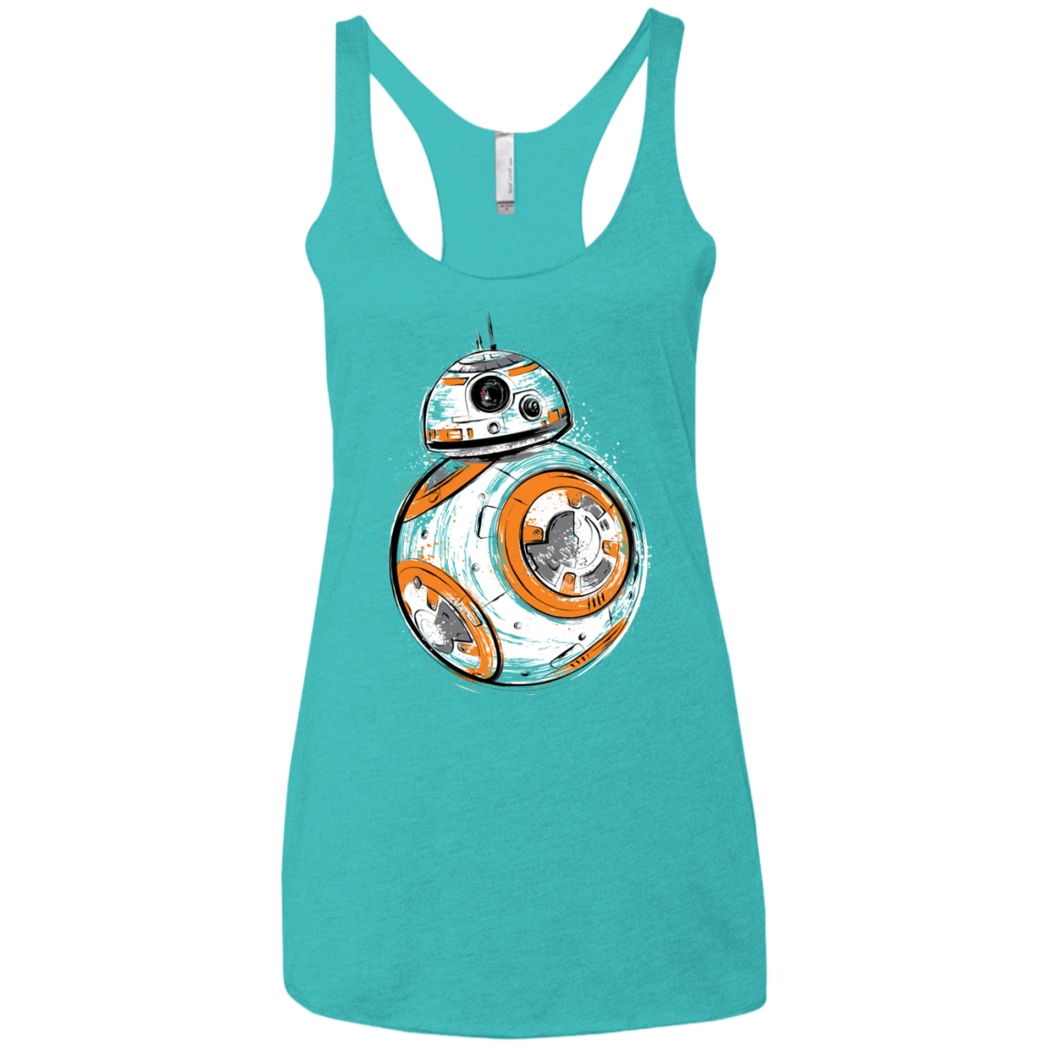 Astromech Droid Women's Triblend Racerback Tank