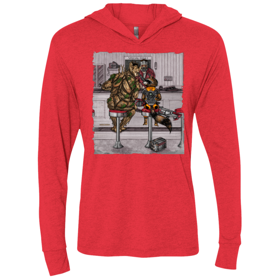 The Runaways Triblend Long Sleeve Hoodie Tee