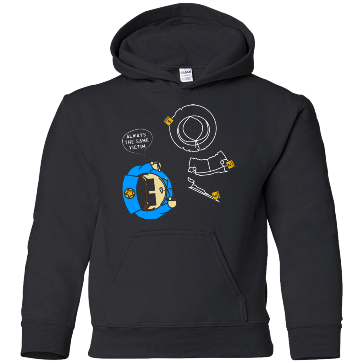 ALWAYS THE SAME VICTIM Youth Hoodie