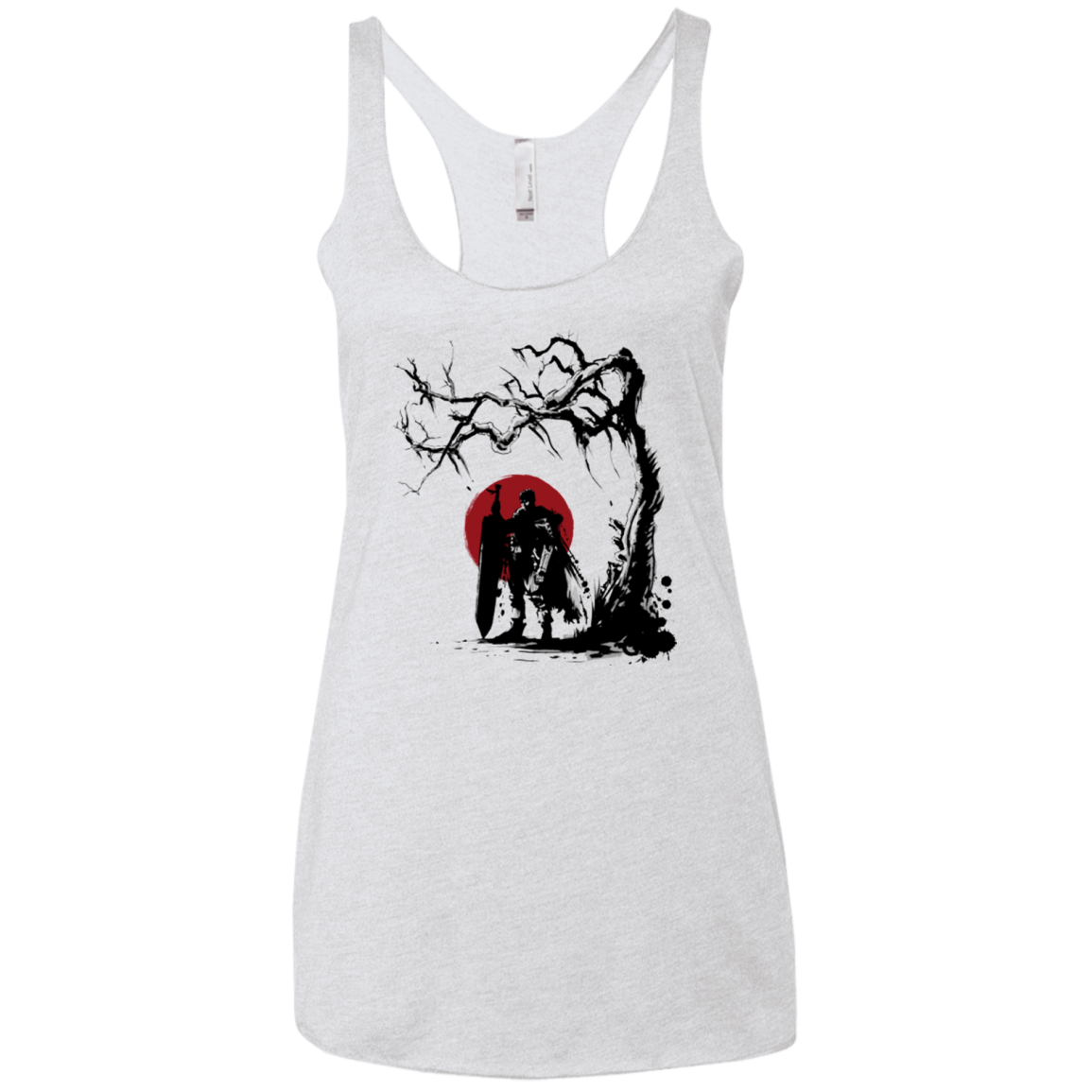 Black Swordsman under the sun Women's Triblend Racerback Tank
