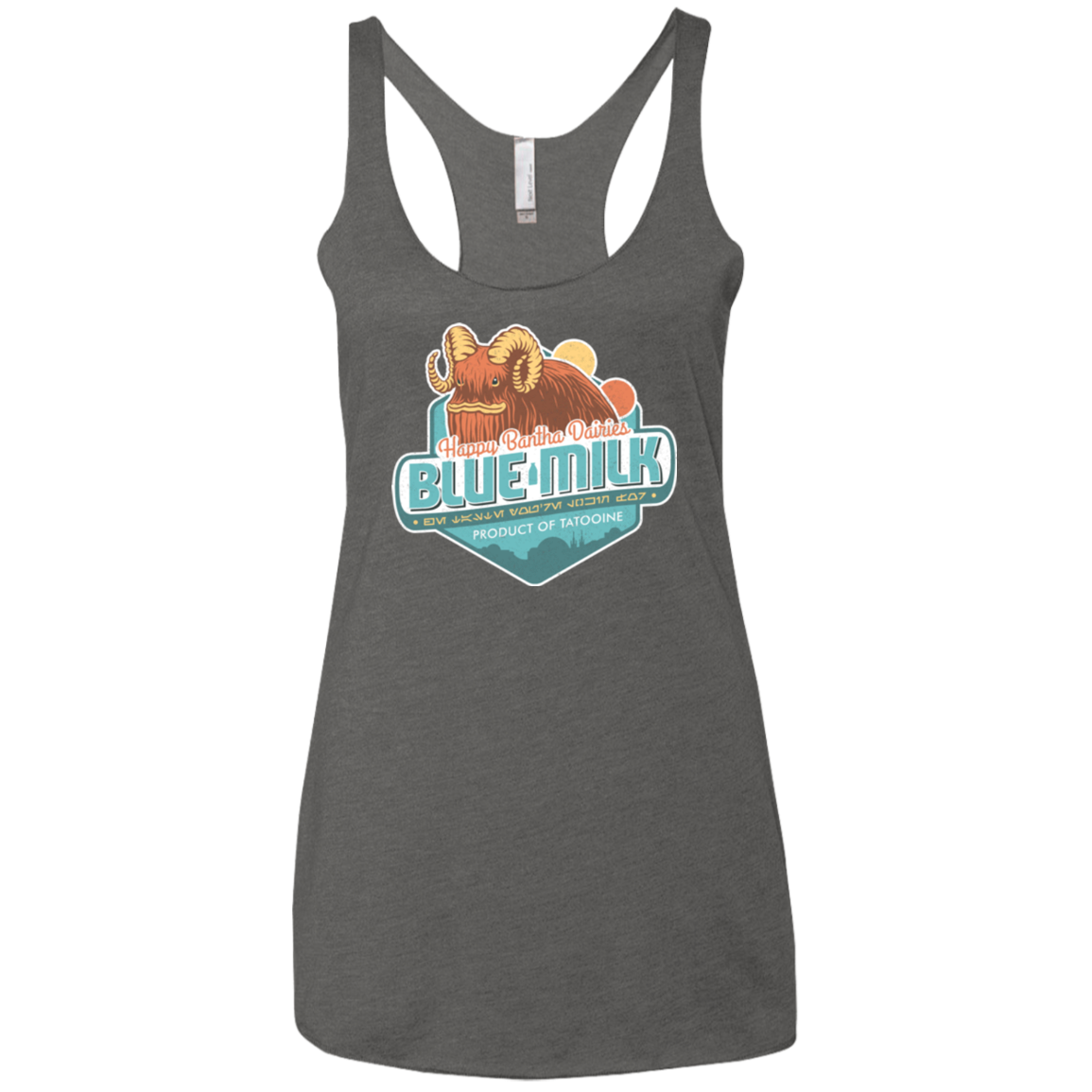 Blue Milk Women's Triblend Racerback Tank