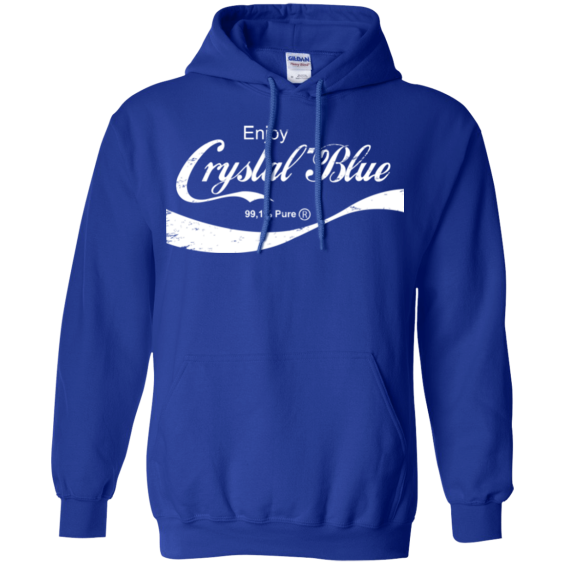 Crystal Blue Coke Pullover Hoodie