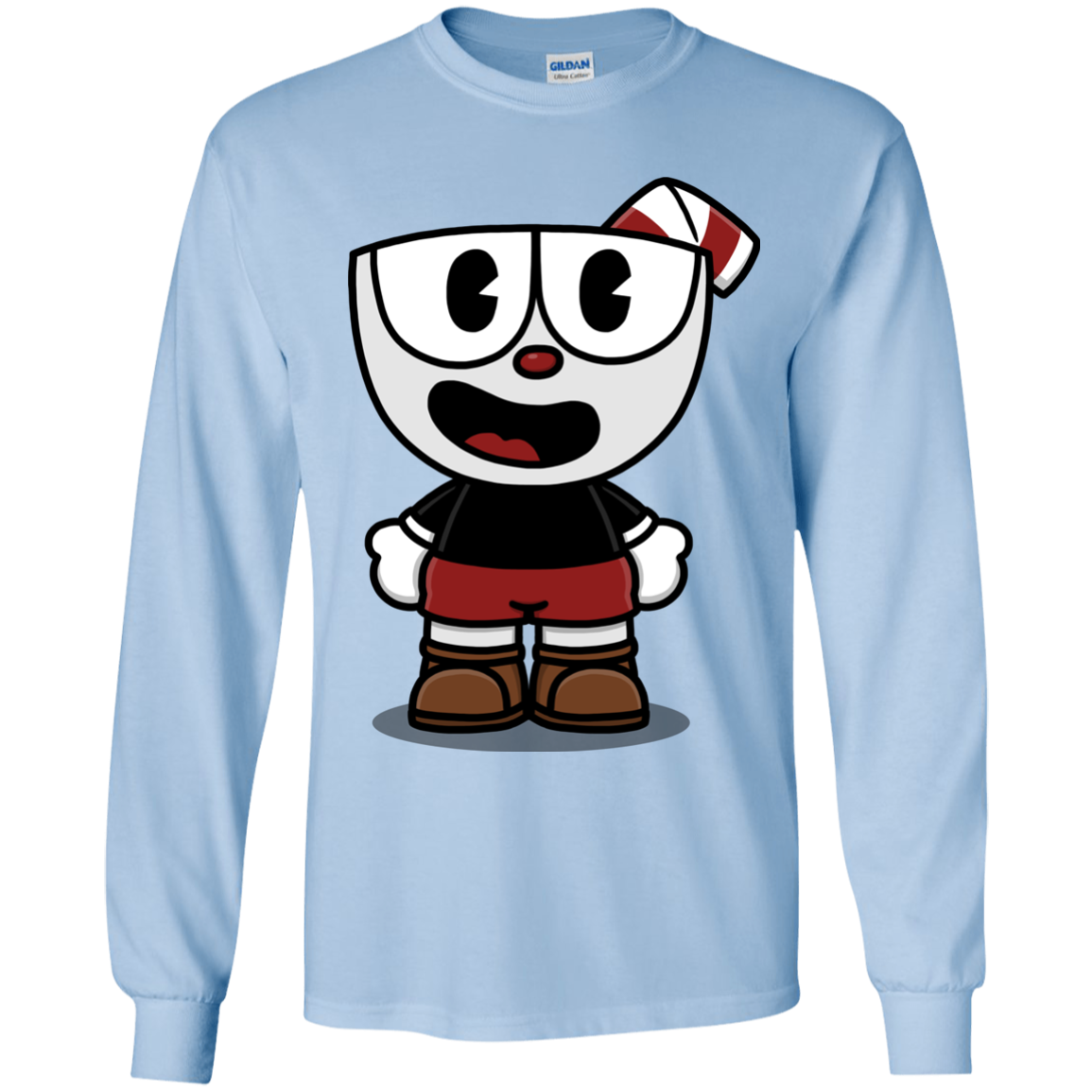 Hello Cuphead Youth Long Sleeve T-Shirt