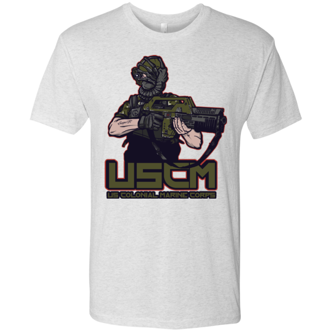 Colonial Facehugger Men's Triblend T-Shirt