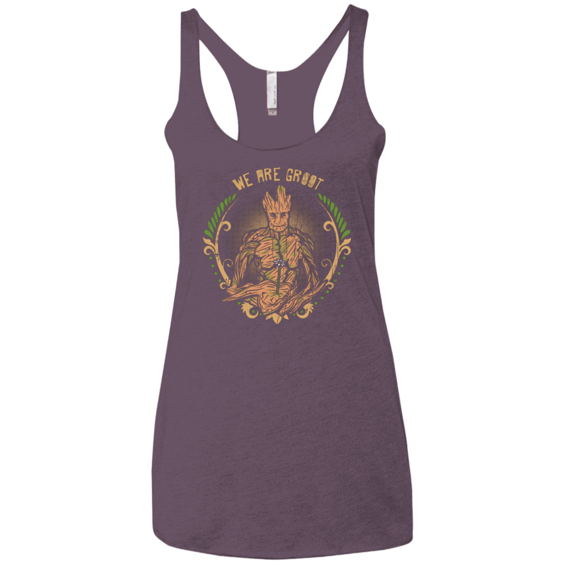 We are Groot Women's Triblend Racerback Tank