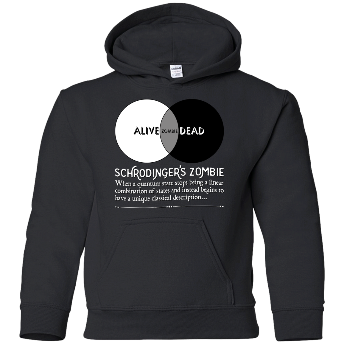 Schrödinger's Zombie Youth Hoodie