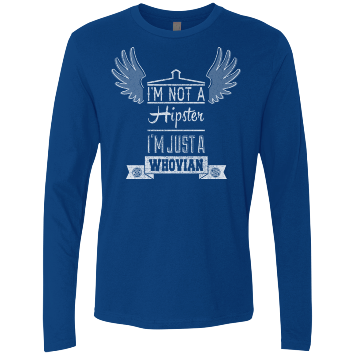 Whovian Hipster Men's Premium Long Sleeve