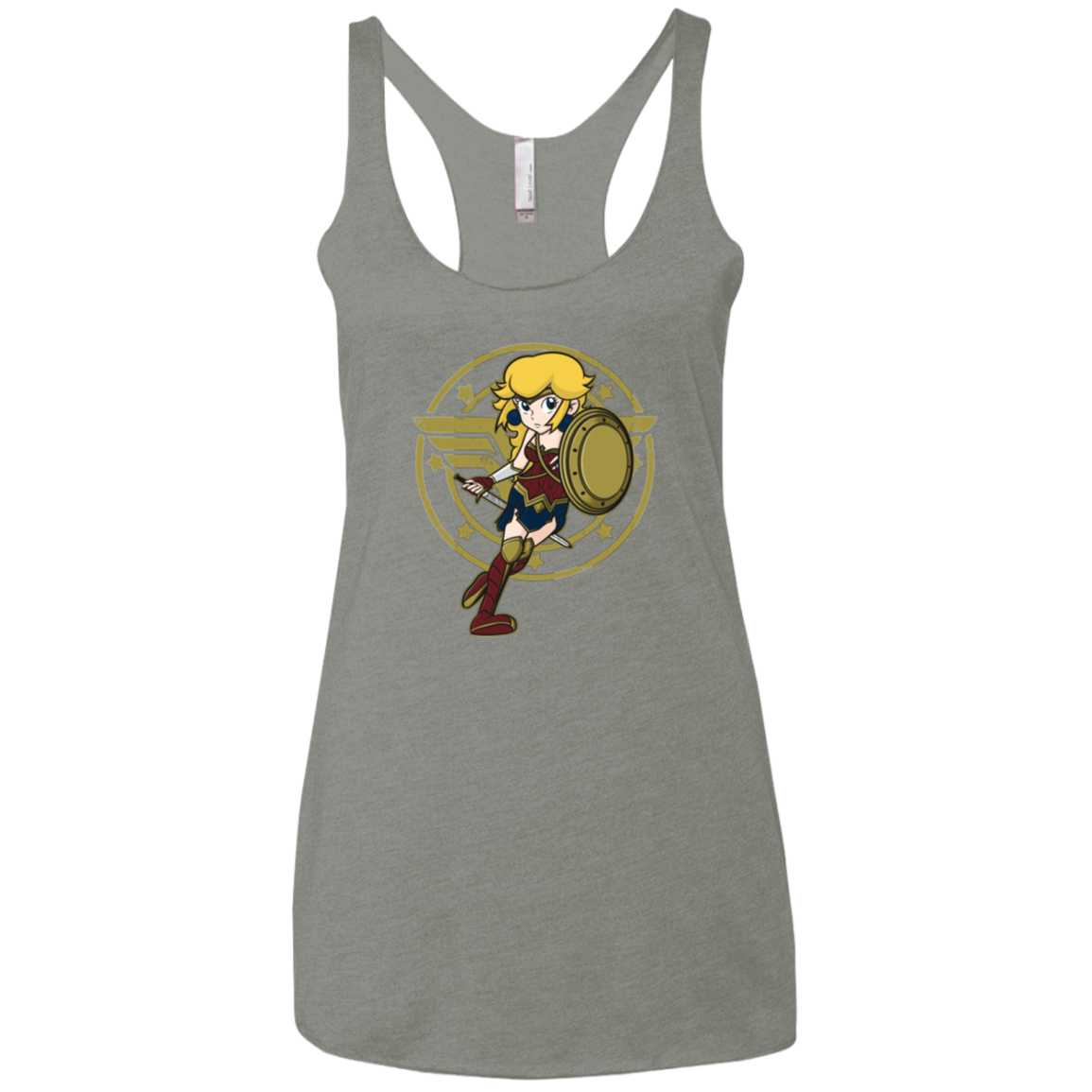 Wonder Peach Women's Triblend Racerback Tank