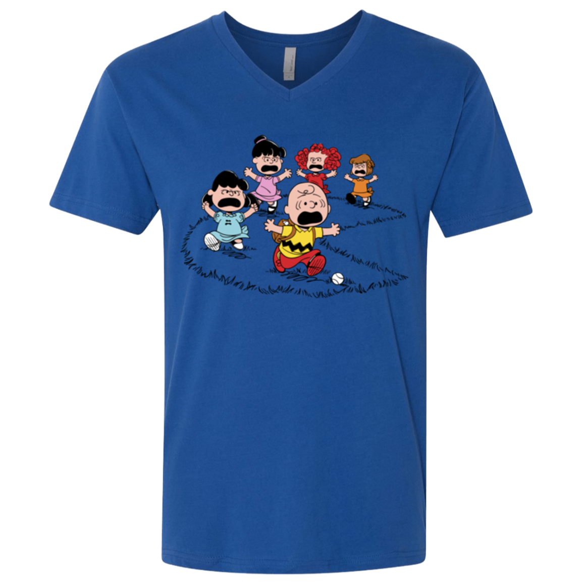 Charlie Pac Man Men's Premium V-Neck