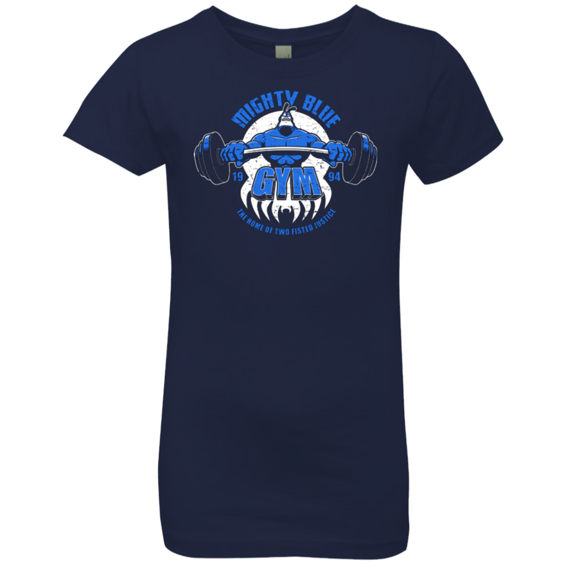 Mighty Blue Gym Girls Premium T-Shirt