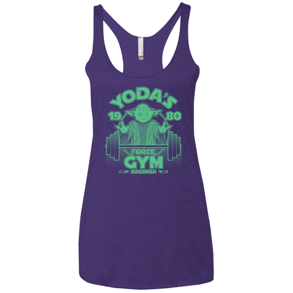 Dagobah Gym Women's Triblend Racerback Tank