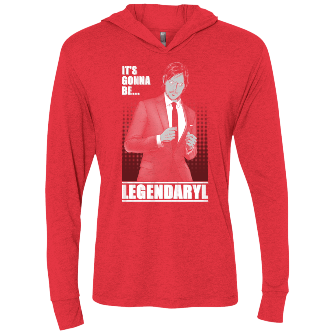 Legendaryl Triblend Long Sleeve Hoodie Tee