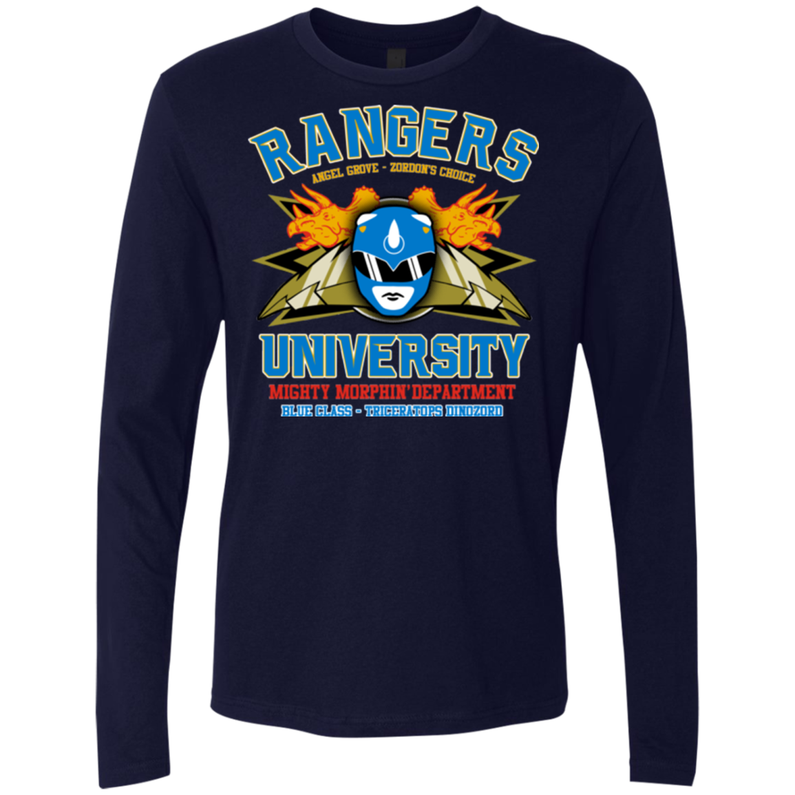 Rangers U Blue Ranger Men's Premium Long Sleeve