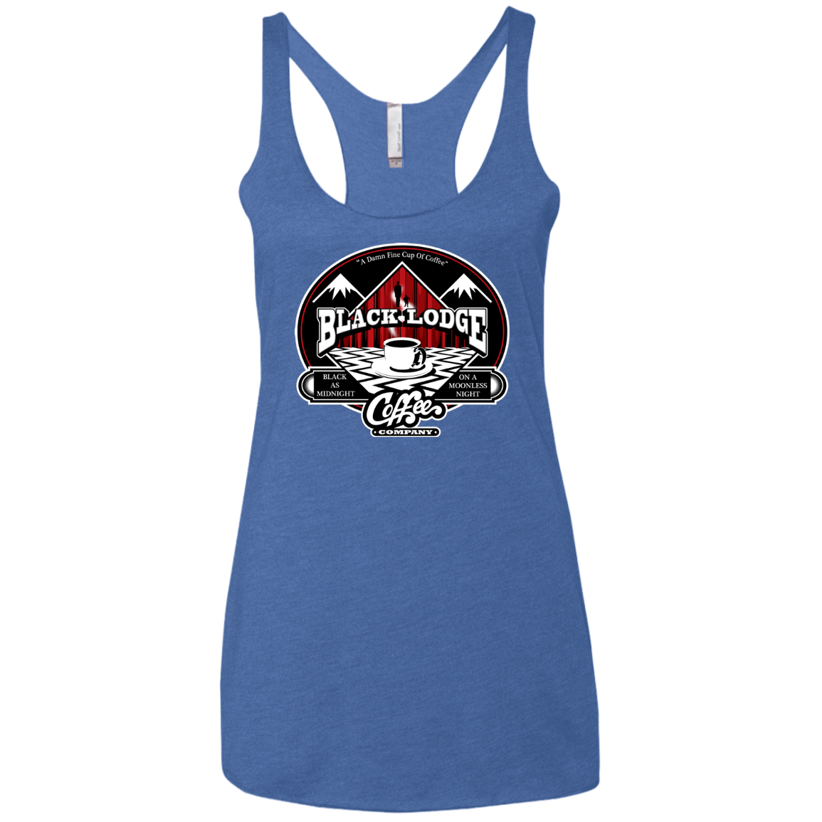 Black Lodge Coffee Company Women's Triblend Racerback Tank