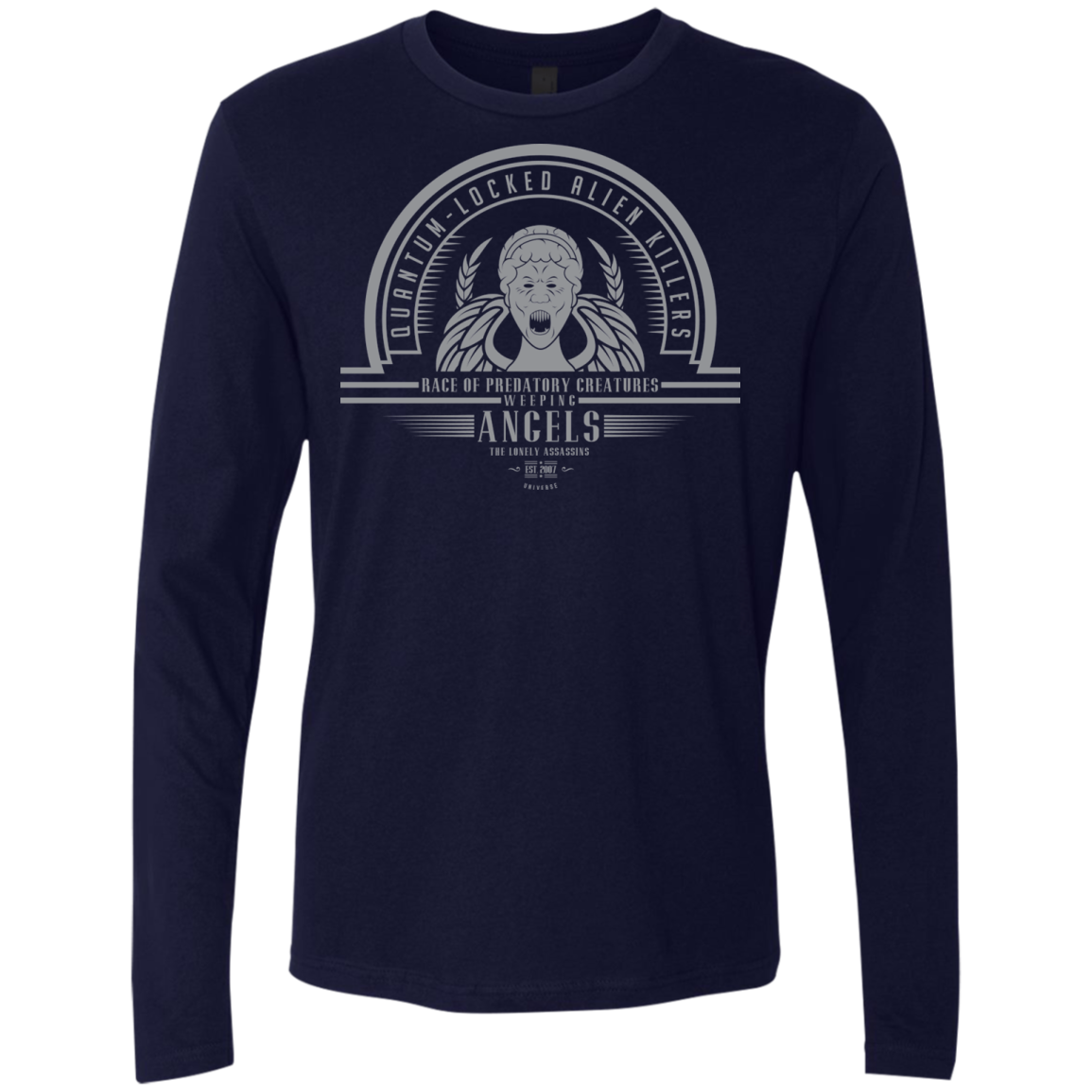 Who Villains Weeping Angels Men's Premium Long Sleeve