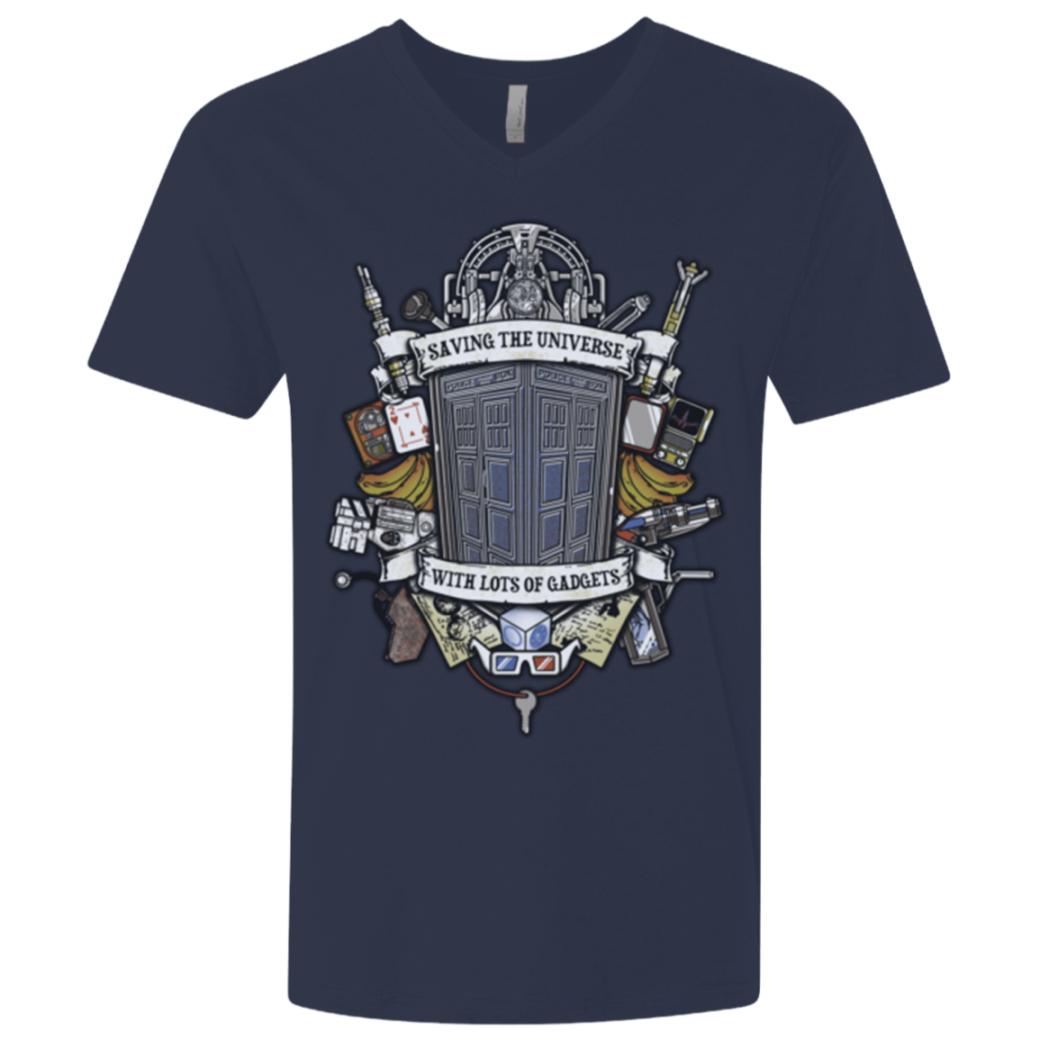 Timelord Crest Men's Premium V-Neck