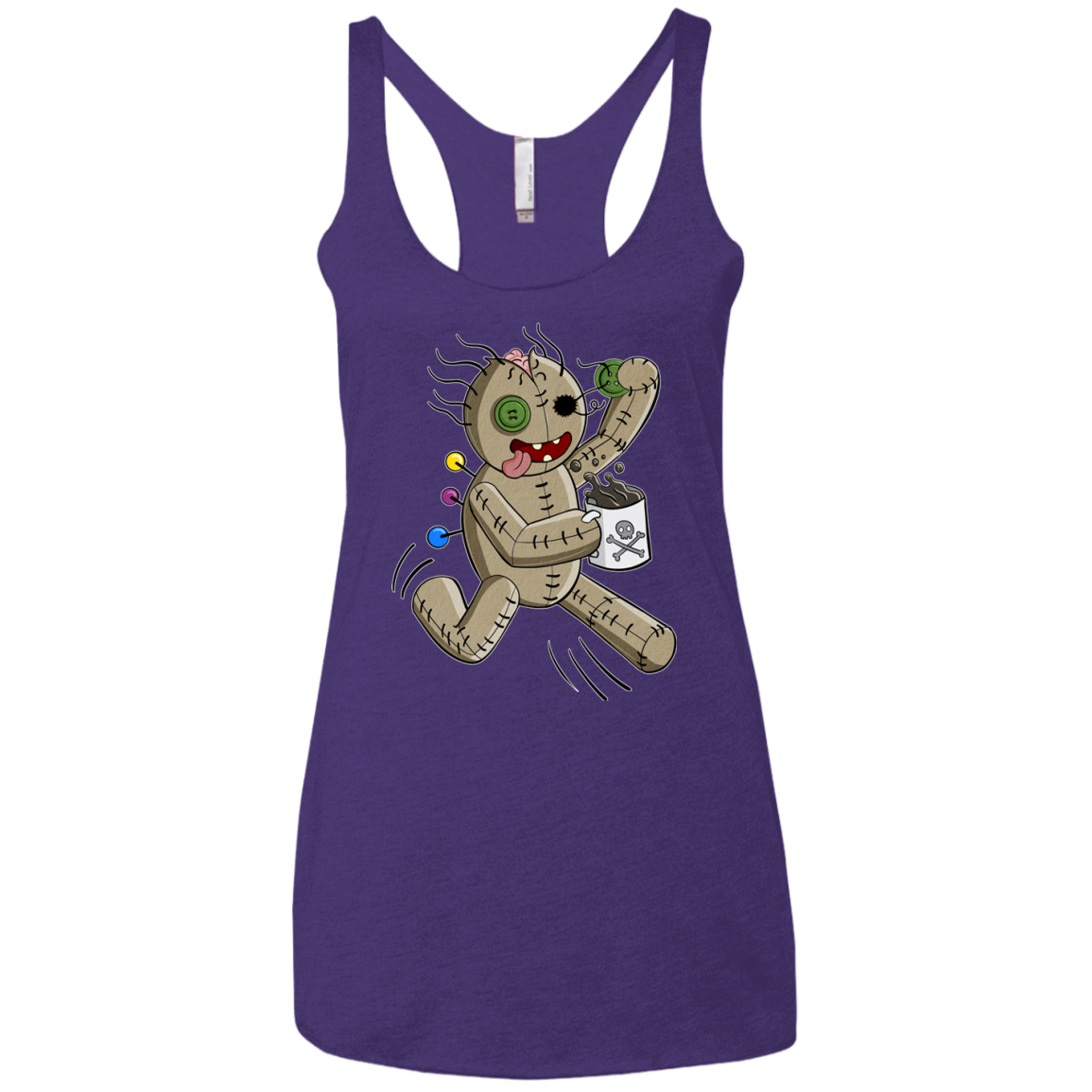 Voodoo Coffee Runner Women's Triblend Racerback Tank