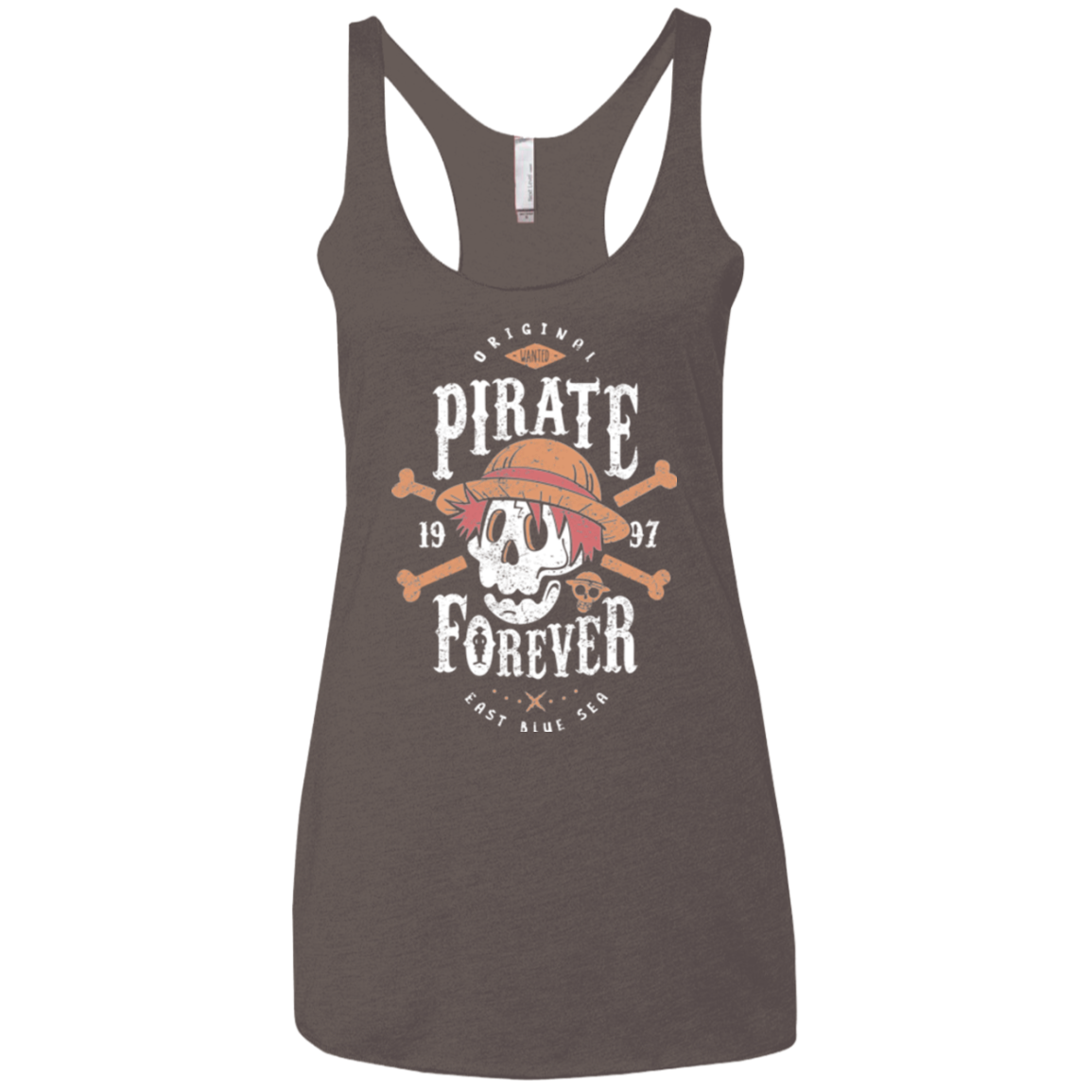 Wanted Pirate Forever Women's Triblend Racerback Tank
