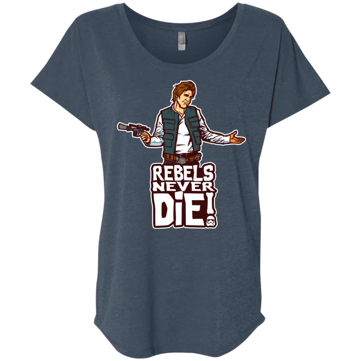 Rebels Never Die Triblend Dolman Sleeve