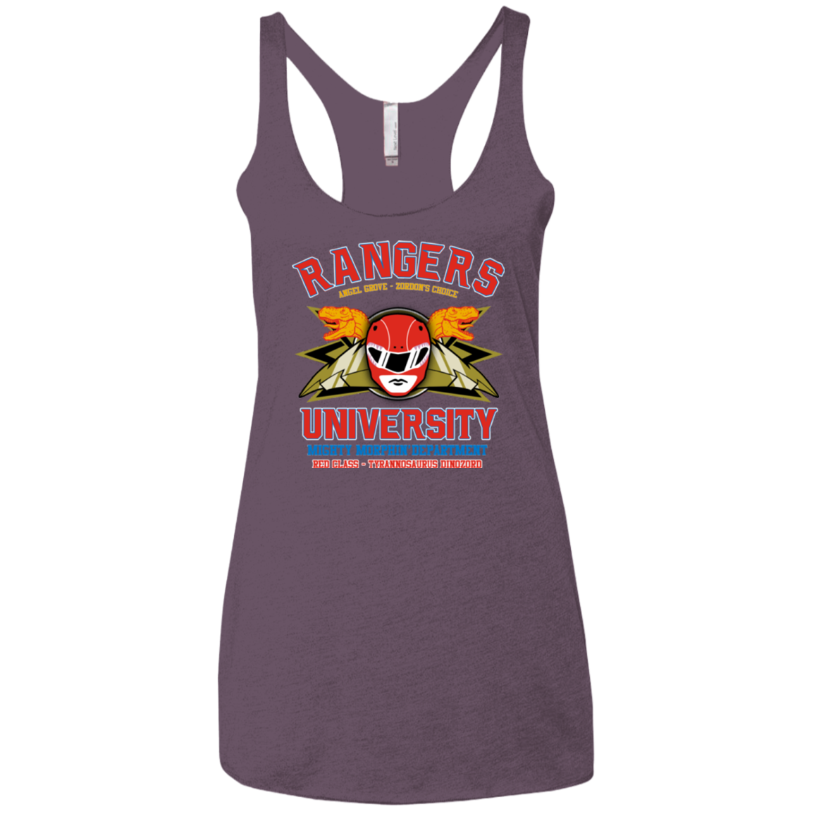 Rangers U - Red Ranger Women's Triblend Racerback Tank