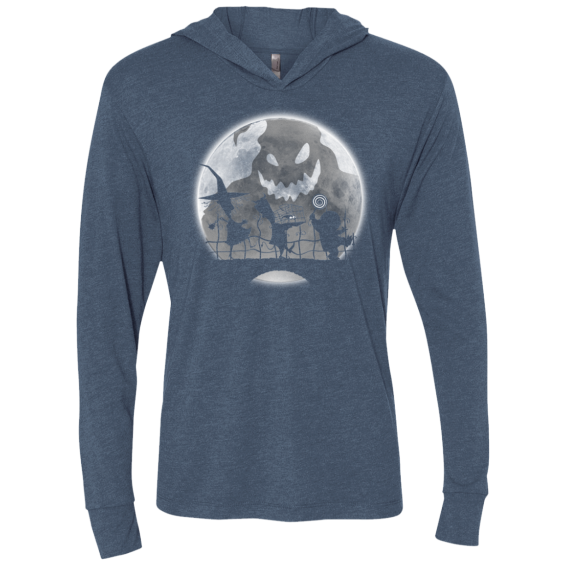Oogie bogie boys Triblend Long Sleeve Hoodie Tee