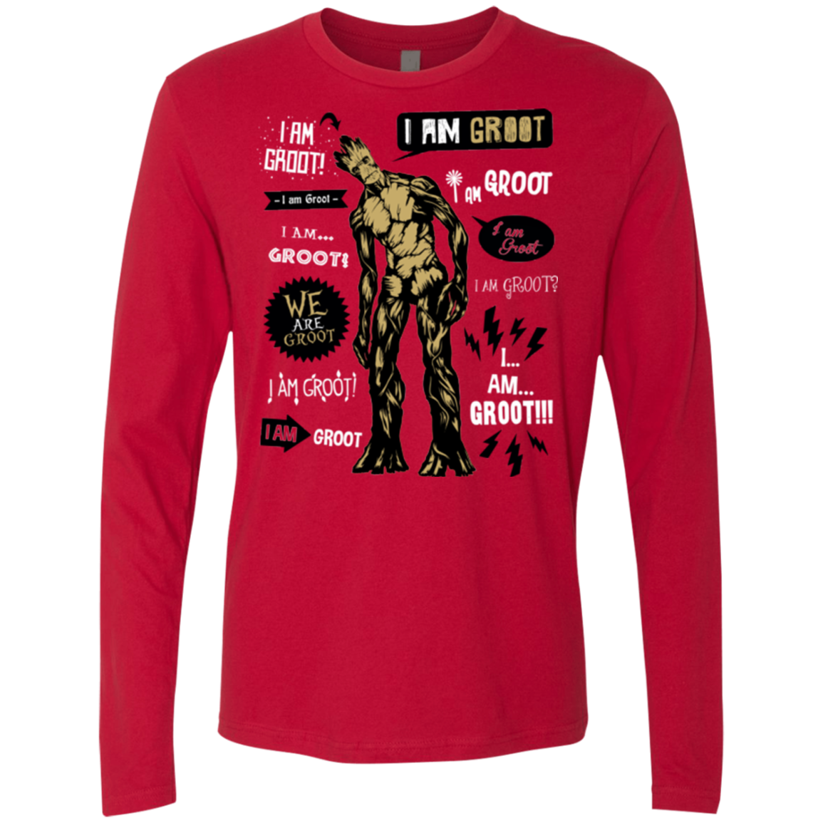 Groot Famous Quotes Men's Premium Long Sleeve