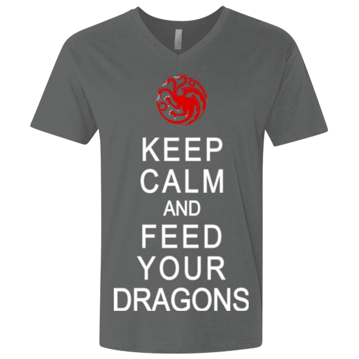 Feed dragons Men's Premium V-Neck