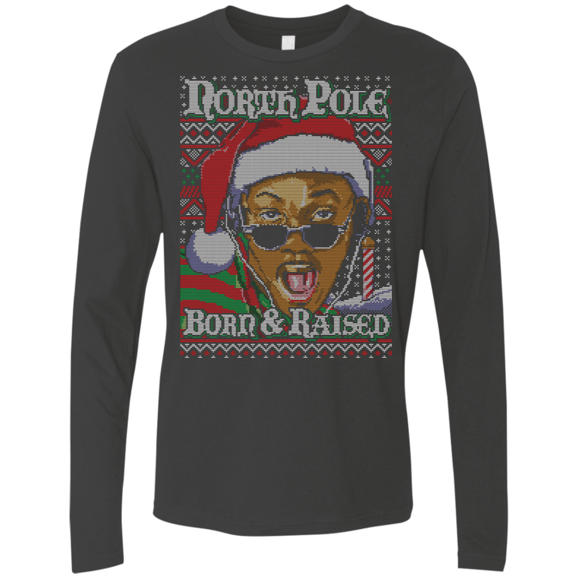 BORN AND RAISED Men's Premium Long Sleeve