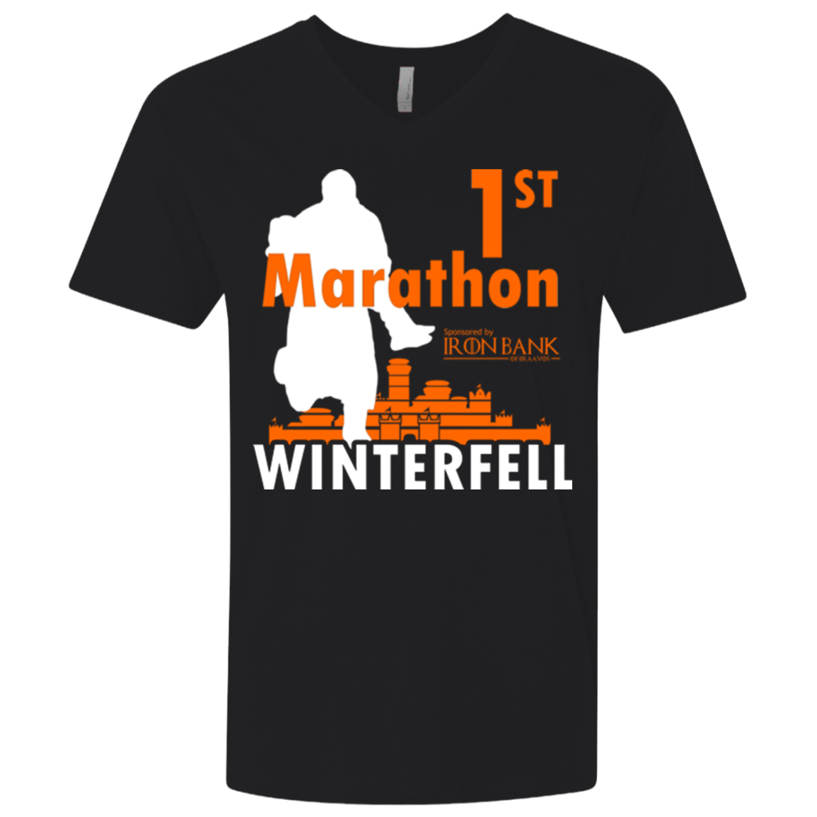 First marathon Men's Premium V-Neck