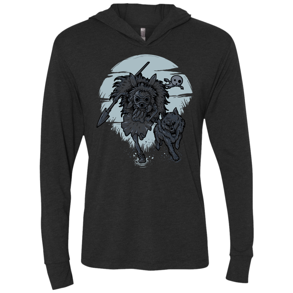 The Princess Triblend Long Sleeve Hoodie Tee