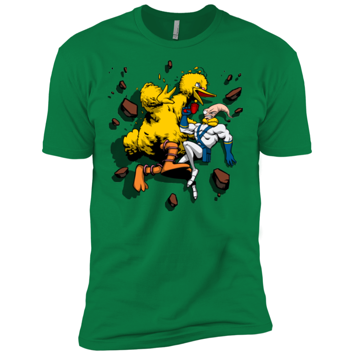 Big Bird and Worm Men's Premium T-Shirt