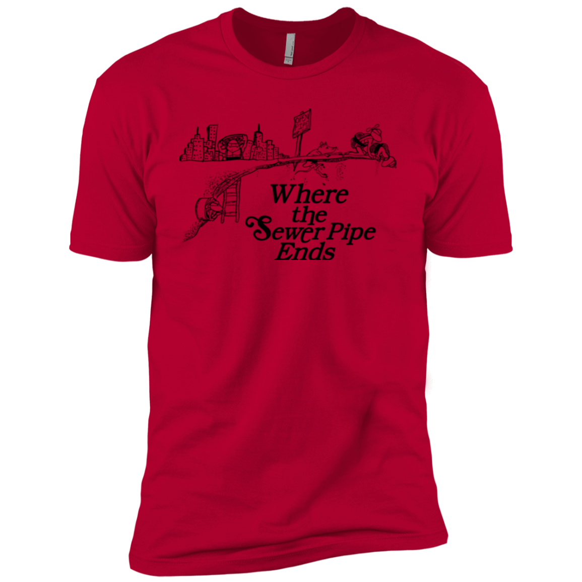 Where the Sewer Pipe Ends Boys Premium T-Shirt