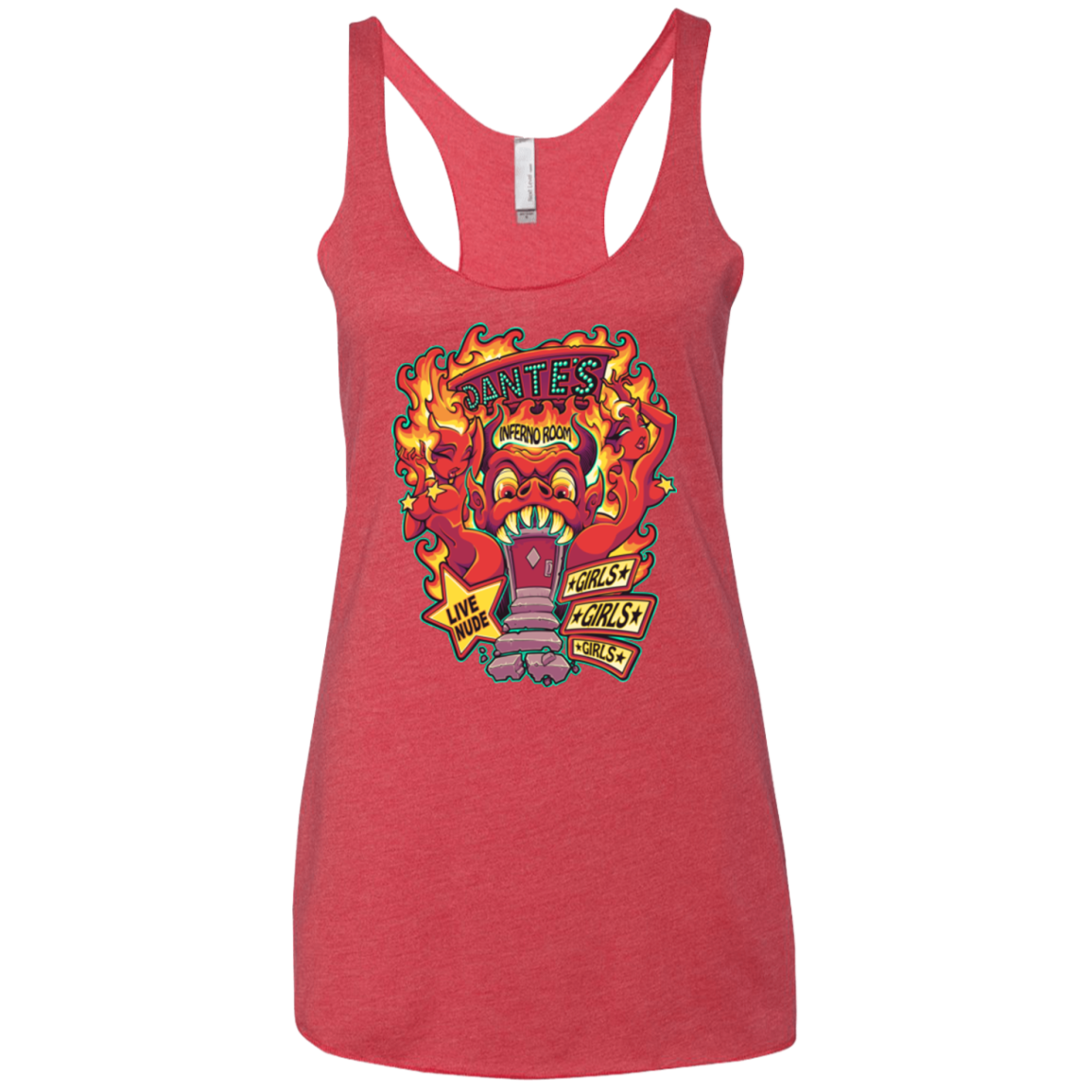 Dantes Inferno Room Women's Triblend Racerback Tank