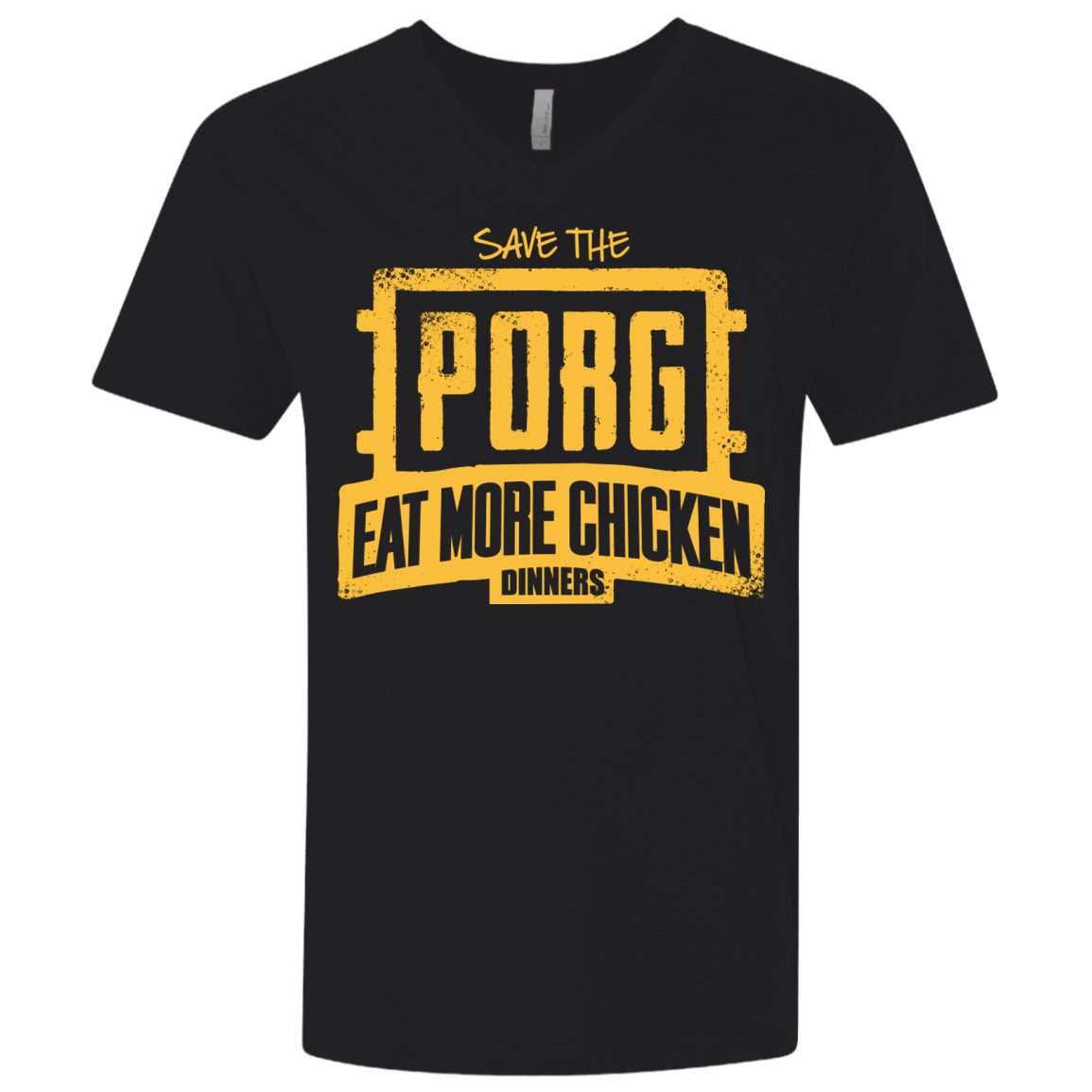 Eat More Chicken Men's Premium V-Neck
