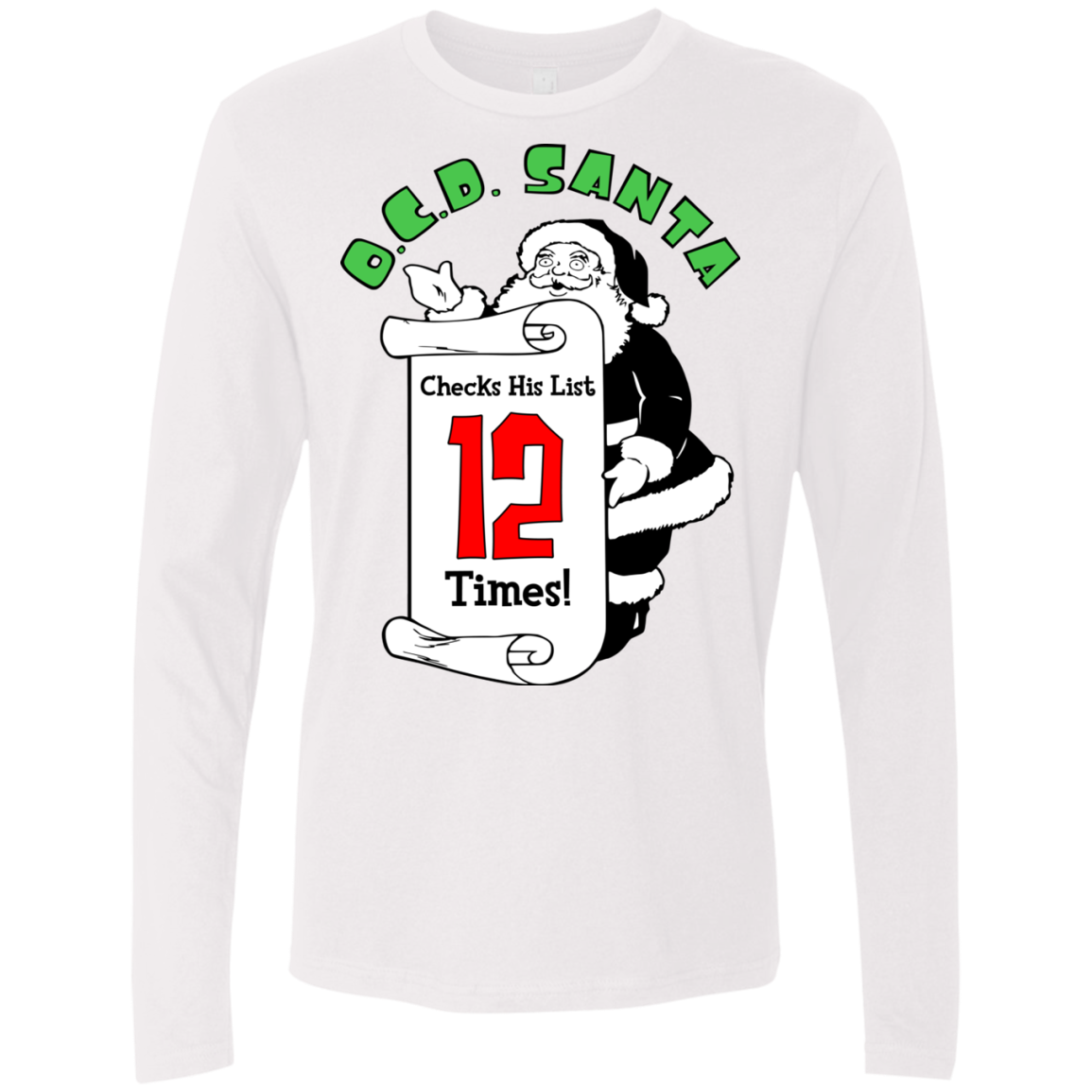 OCD Santa Men's Premium Long Sleeve