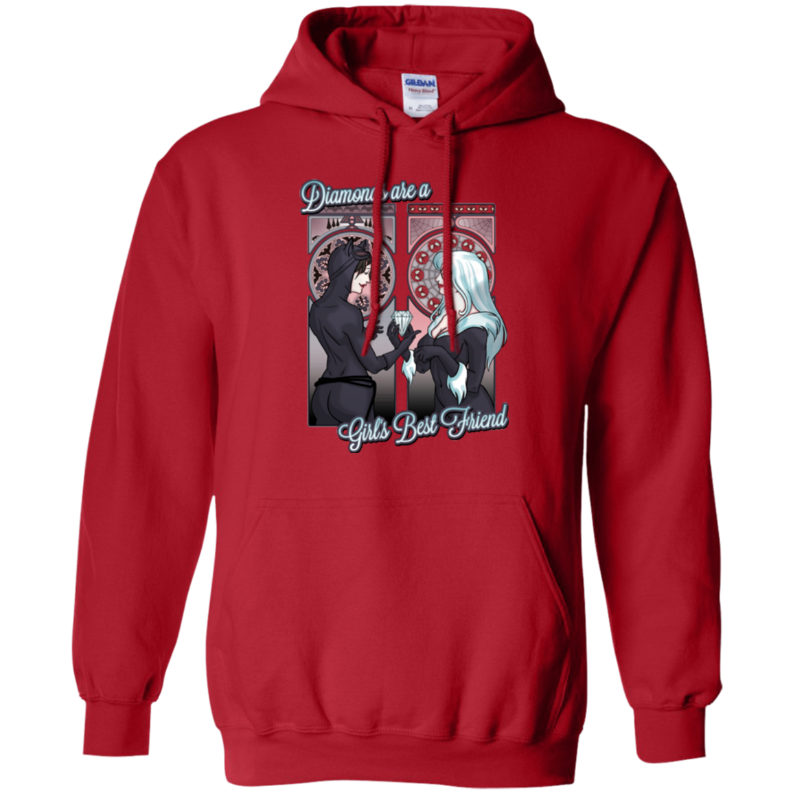 Diamonds are a Girl's Best Friend Pullover Hoodie