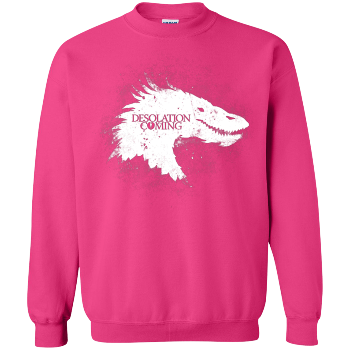 Desolation is Coming white Crewneck Sweatshirt