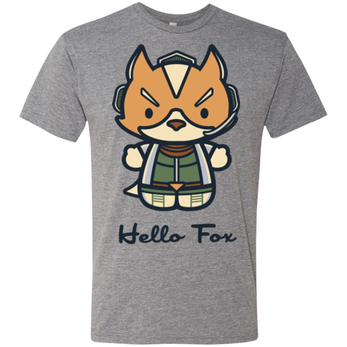 Hello Fox Men's Triblend T-Shirt