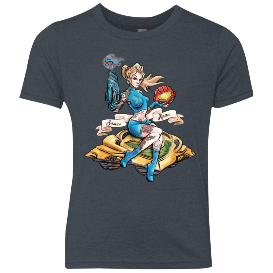 PINUP SAMUS Youth Triblend T-Shirt