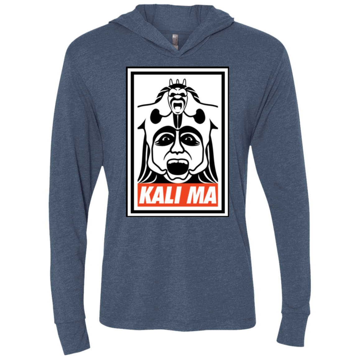 Kali Ma Triblend Long Sleeve Hoodie Tee